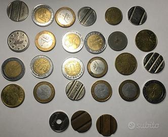 28 GETTONI vari di cui 2 ex cabine telefoniche