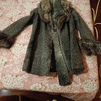 Giacca in astrakan e volpe argentata