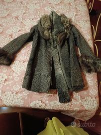 Giacca in astrakan e volpe argentata