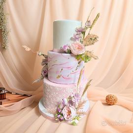 Torta Flower Fucsia & Oro 172