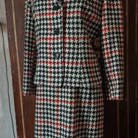 Completo Vintage Abito+Blazer, 100%PuraLanaVergine