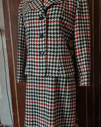 Completo Vintage Abito+Blazer, 100%PuraLanaVergine