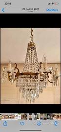 Lampadario antico gocce
