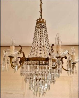 Lampadario antico gocce
