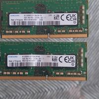 Coppia di moduli RAM Samsung per laptop
