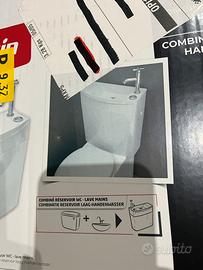 Vaschetta gabinetto con lavabo