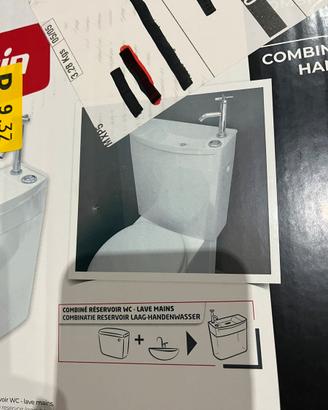 Vaschetta gabinetto con lavabo