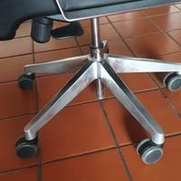 Sedia presidenziale pelle nera