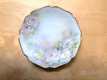 Vecchio piattino artistico Limoges