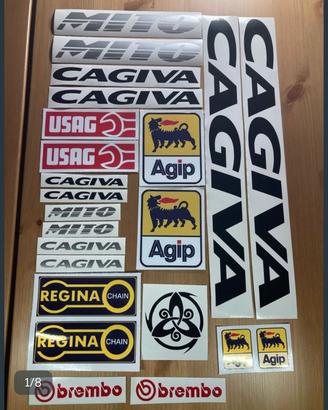 Adesivi Cagiva Mito 1990 + Sponsor Kit Completo