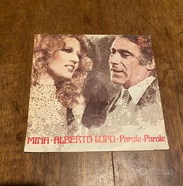 45 giri Mina Alberto Lupo - Parole , parole