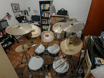 Batteria Pearl + piatti e meccaniche