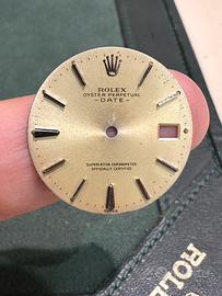 ROLEX DIAL CHAMPAGNE FOR DATE PLEXI