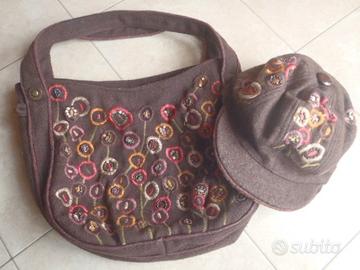 Borsa con berretto lana