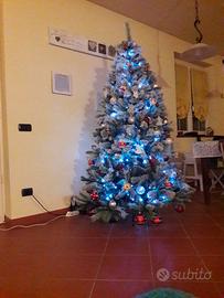 Albero di natale sintetico innevato h210