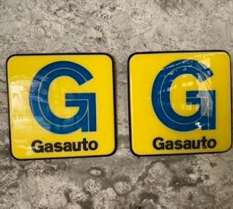 Lotto Insegne Vintage Gasauto, BigBon, Chevron
