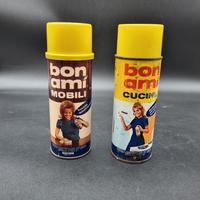 Coppia bombolette lucidatore mobili e cucine '60