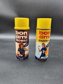 Coppia bombolette lucidatore mobili e cucine '60