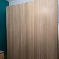 Armadio guardaroba Ikea Pax ante scorrevoli rovere