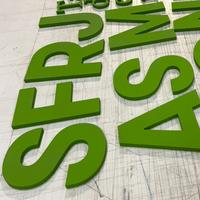 PREPARO LETTERE IN 3 D  MDF PLEXIGLAS ect