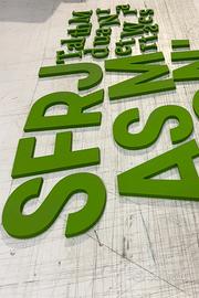 PREPARO LETTERE IN 3 D  MDF PLEXIGLAS ect