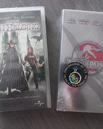 VIDEOCASSETTE VAN HELSING E JURASSIC PARK