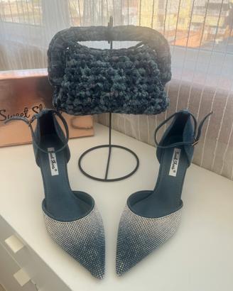 Scarpe con tacco più borsa