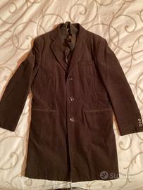 Cappotto uomo in velluto con smanicato interno