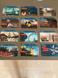 Schede telefoniche serie euro capitali europee