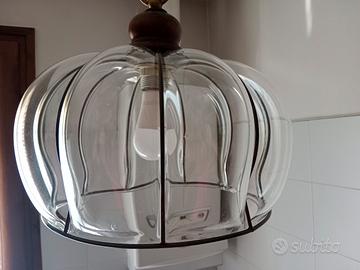 Lampadario in vetro soffiato 
