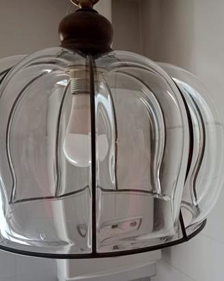 Lampadario in vetro soffiato 