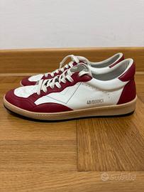 4B12 Scarpe uomo Bianco - Rosso (42)