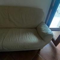divani da 3 w 2 poste similpelle crema