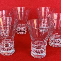 6 bicchieri Campari nuovi con scatola