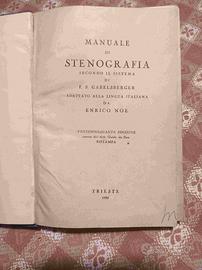 Manuale di Stenografia - Libro antiquario