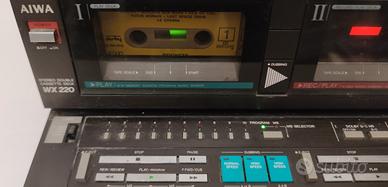 AIWA WX 220 REGISTRATORE MUSICASSETTE DECK HIFI 