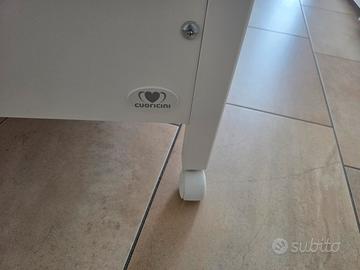 Lettino-Culla Cuoricini con materasso