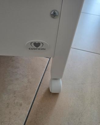 Lettino-Culla Cuoricini con materasso