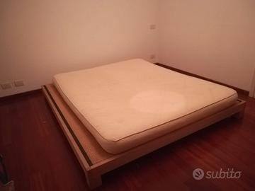Letto basso in Stile Giapponese con doghe e Tatami