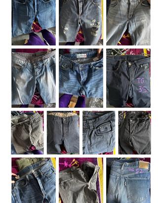 Pantaloni uomo firmati originali vari modelli