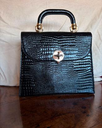 Borsa tipo Kelly in lucertola