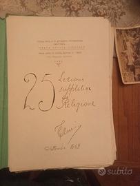 vendi carta 25 leziononi di religione