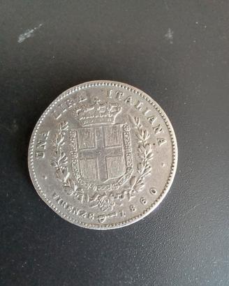 Moneta 1 Lira 1860 Firenze