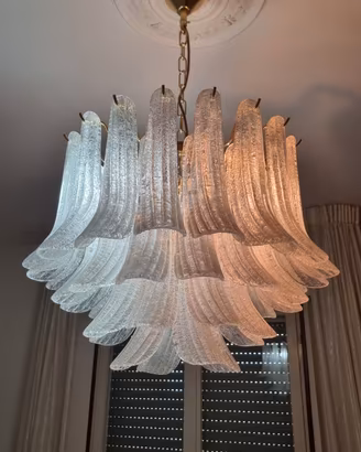 Lampadario Vintage Vetro di Murano Anni '70