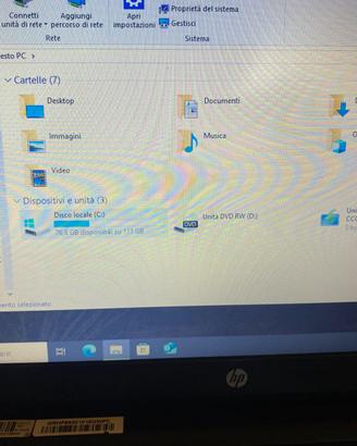 Notebook hp portatile