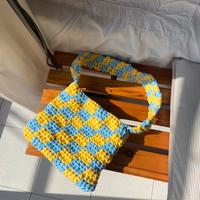 Borsetta uncinetto a quadrati