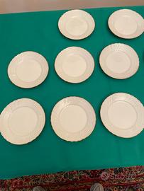 12 piatti Richard Ginori con bordo oro