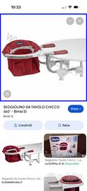 Seggiolino tavolo Chicco