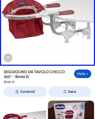 Seggiolino tavolo Chicco