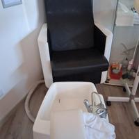 poltrona pedicure con vasca